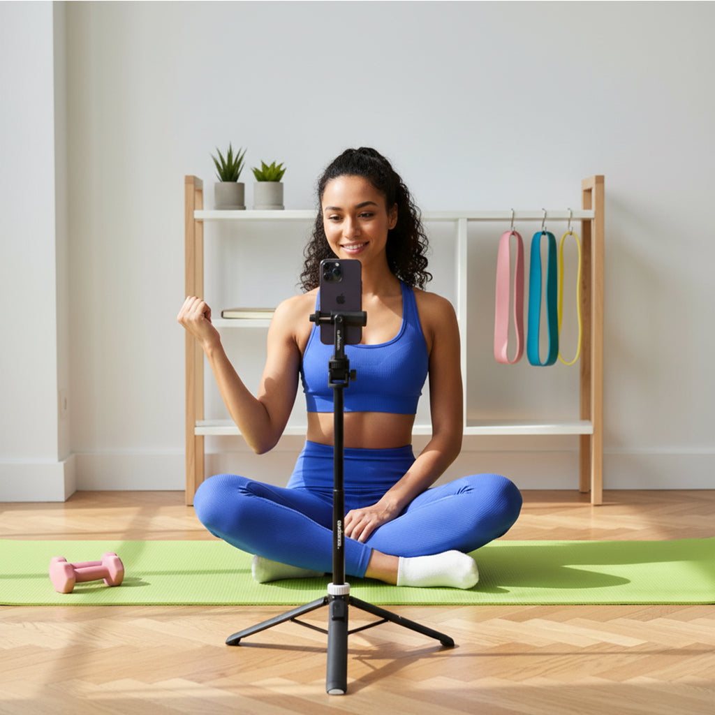 Audience Mobile Tripod and Selfie Stick with Bluetooth Remote and Travel Bag for Mobile Content Creators