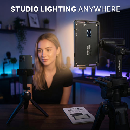 Audience LED Studio Light for Photo and Video Content Creators