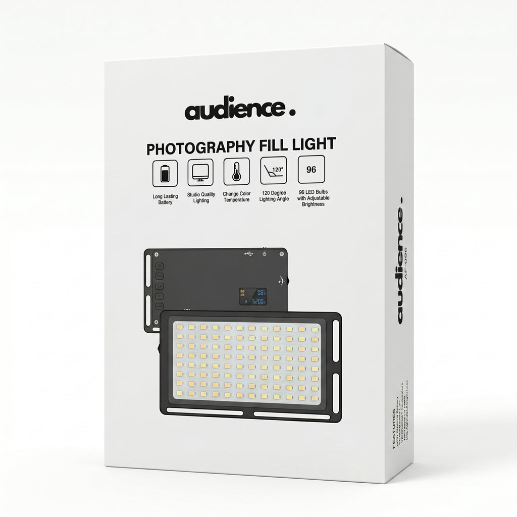 Audience LED Studio Light for Photo and Video Content Creators